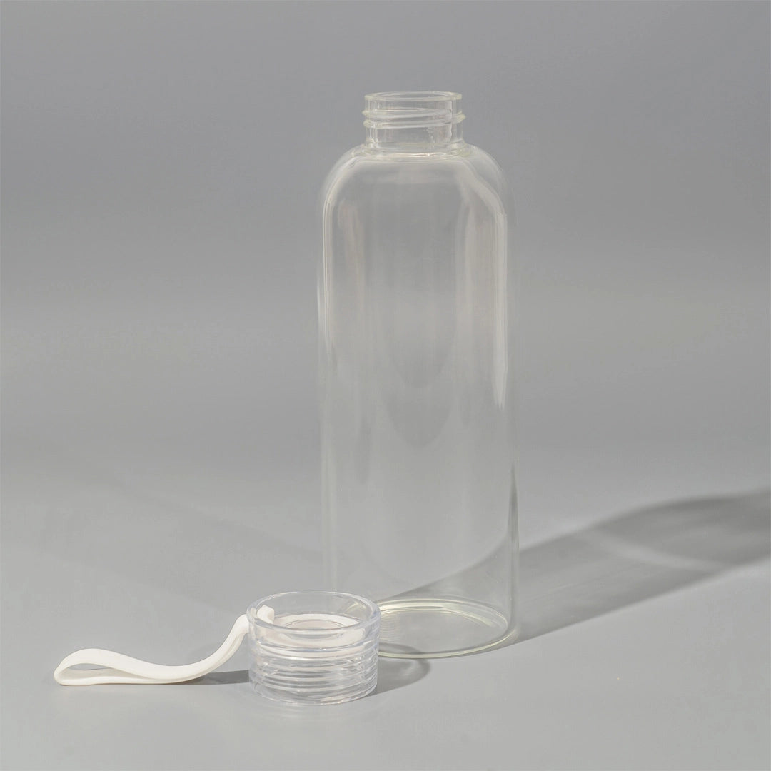 Lifestyle Photo of Promo Brands Crystal 750mL Borosilicate Glass Bottle in White - S991