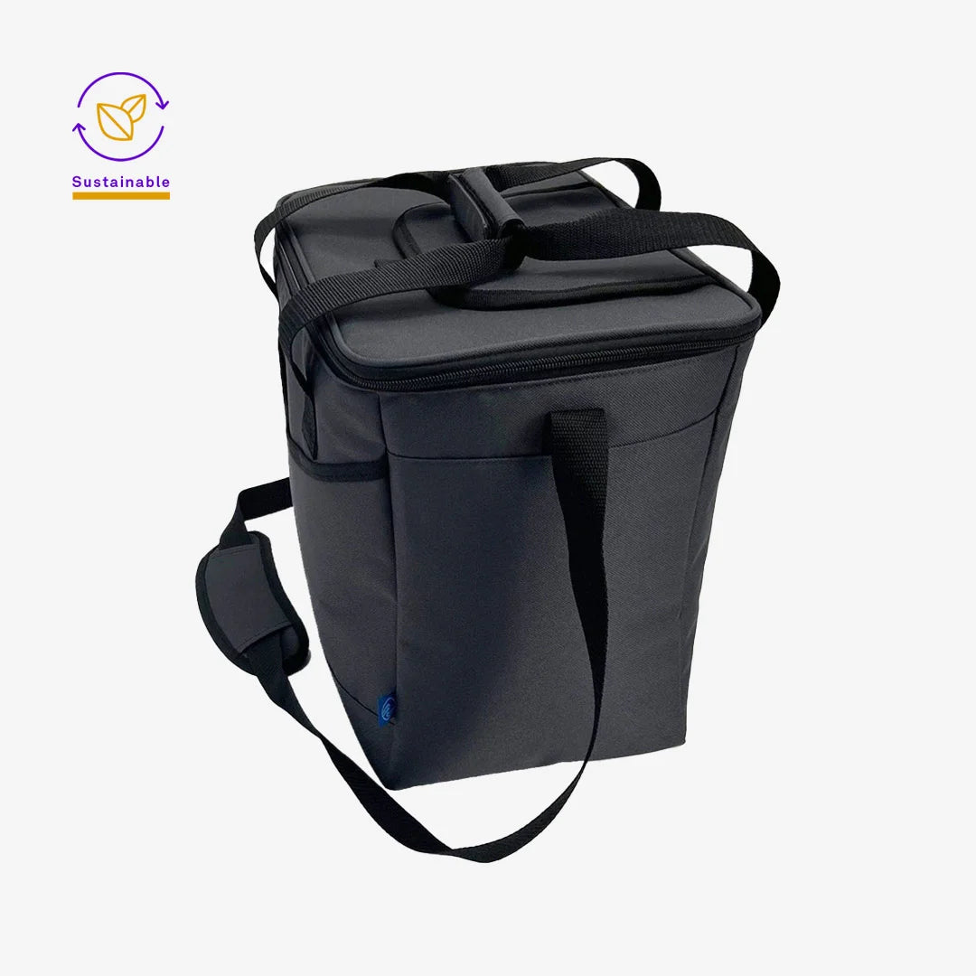 Darani 36 Can Cooler in Repreve Recycled Material 25L in Black Side - DA1001