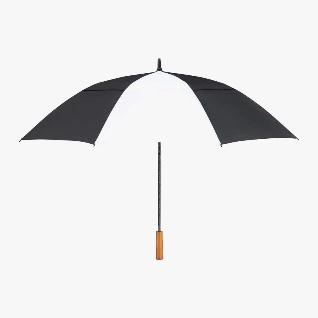 Darani 58" Recycled Golf Umbrella Black/White - D11011