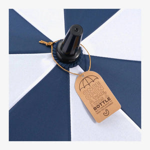 Darani 58" Recycled Golf Umbrella Navy/White Upper Tag - D11011