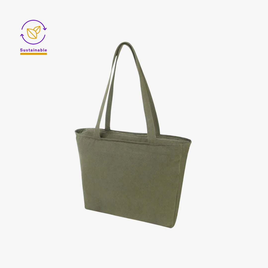 Darani Weekender Recycled Zip Tote in Green - DA1014