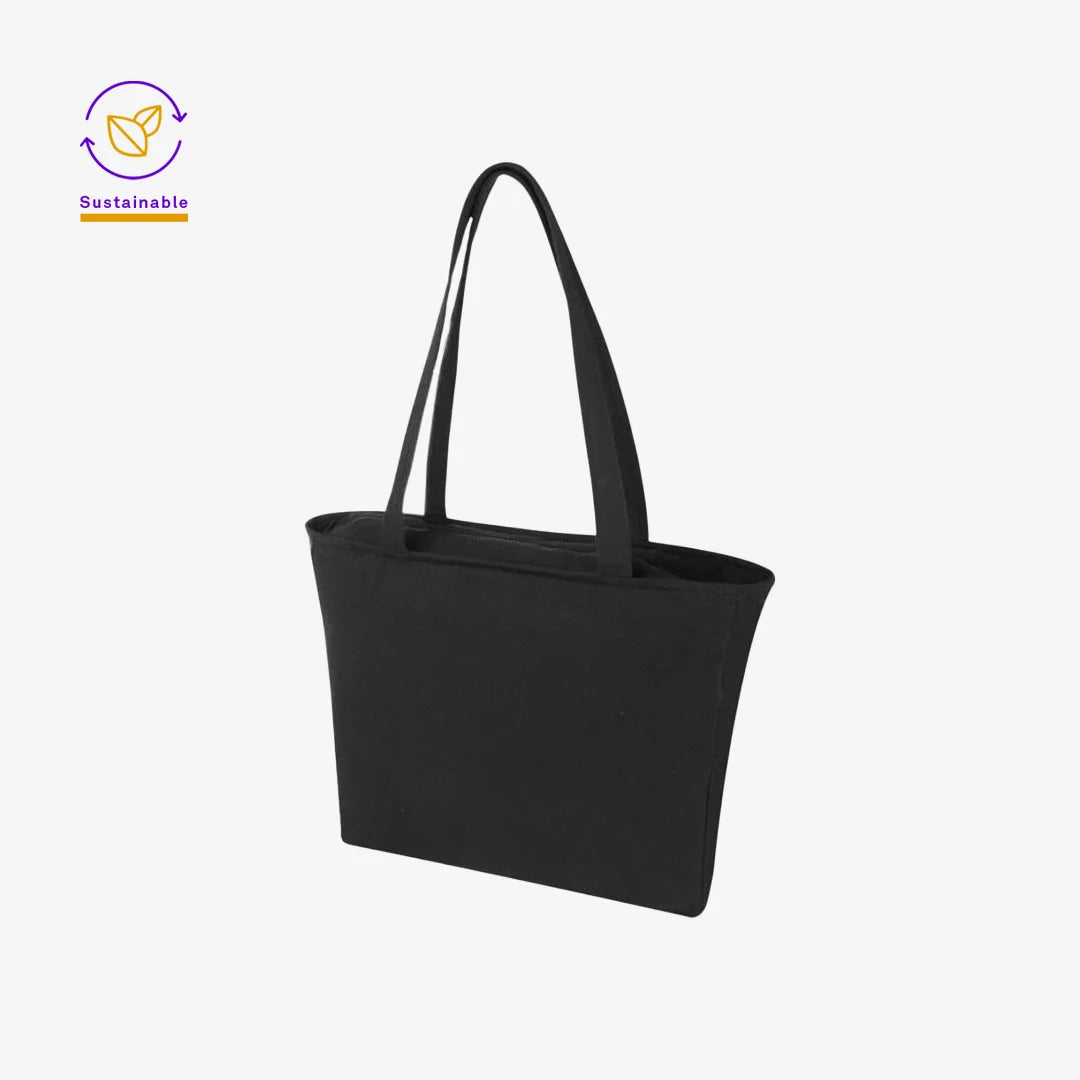 Darani Weekender Recycled Zip Tote in Black - DA1014