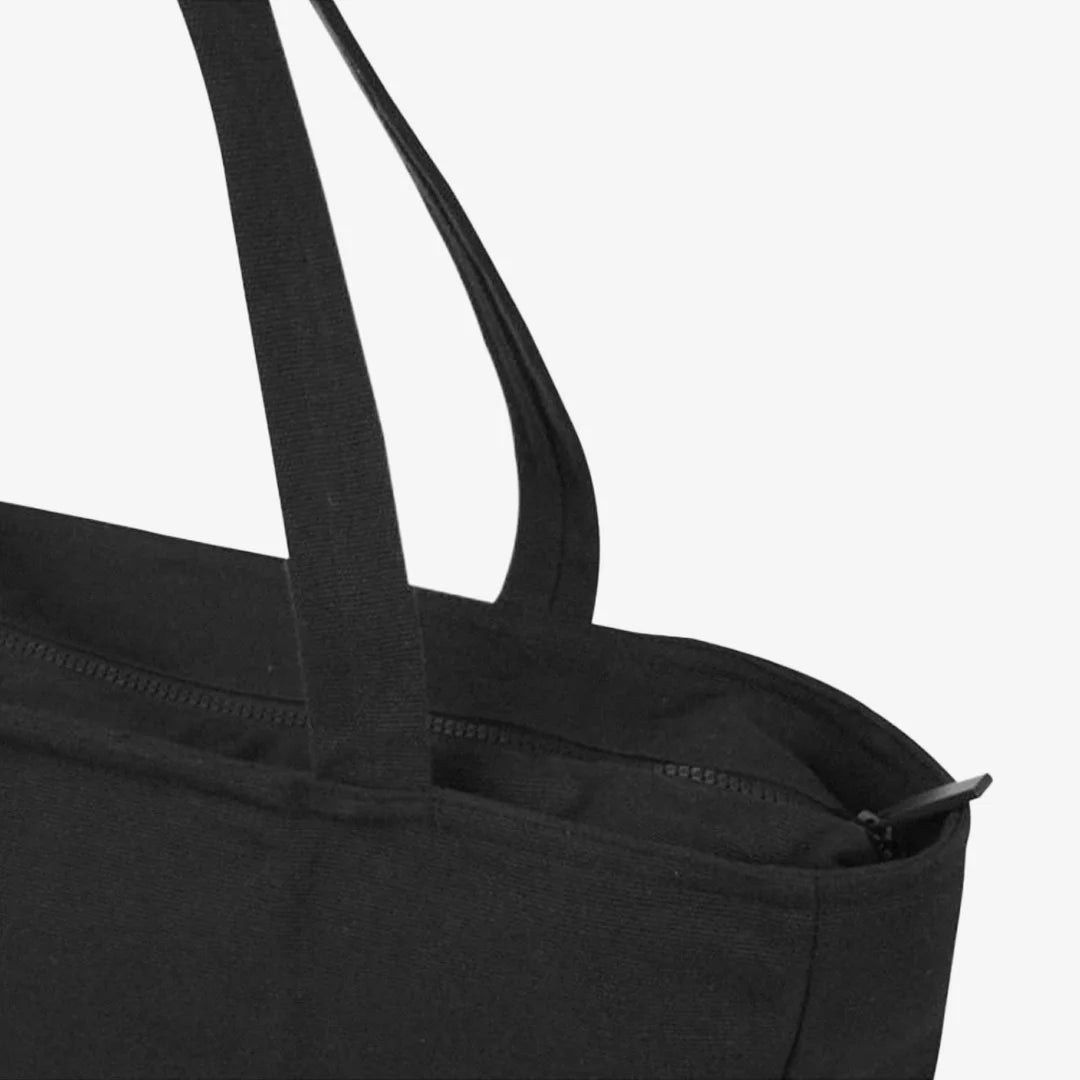 Details of Darani Weekender Recycled Zip Tote in Black - DA1014