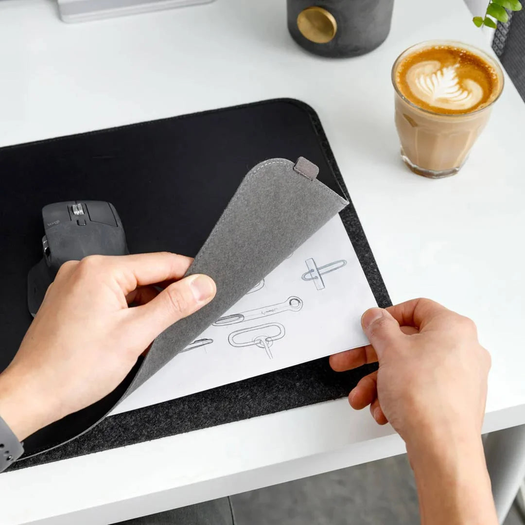 Lifestyle photo of Orbitkey Desk Mat Slim Active in Black