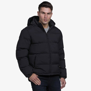 Man wearing Gear for Life Edge Puffa Jacket in Black - SIEPJ