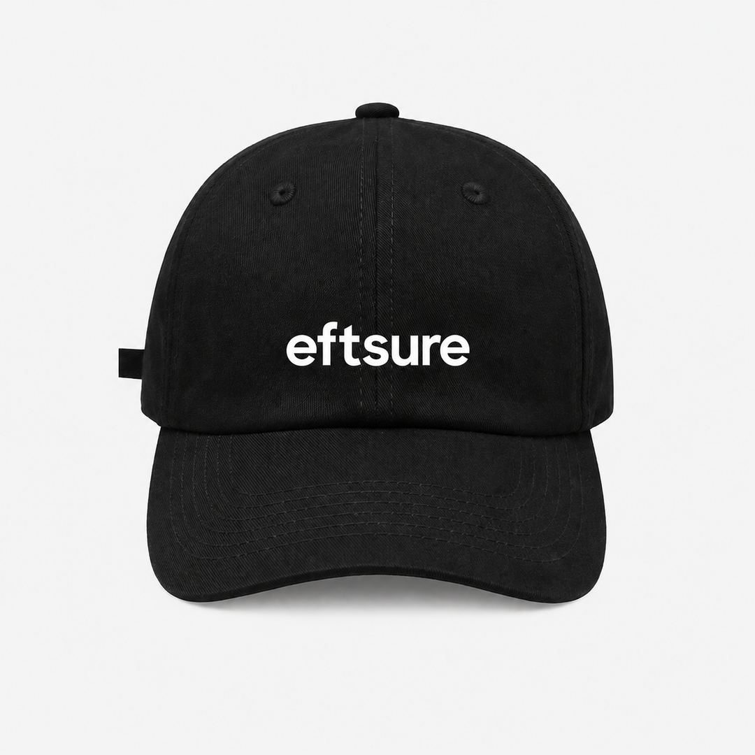 Eftsure ICON Carell Cotton Twill Cap - Black