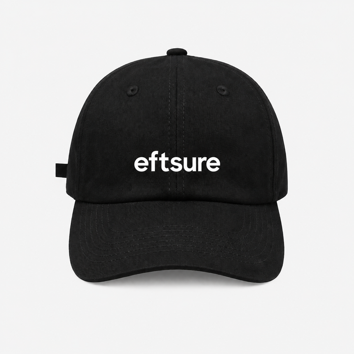 Eftsure ICON Carell Cotton Twill Cap - Black