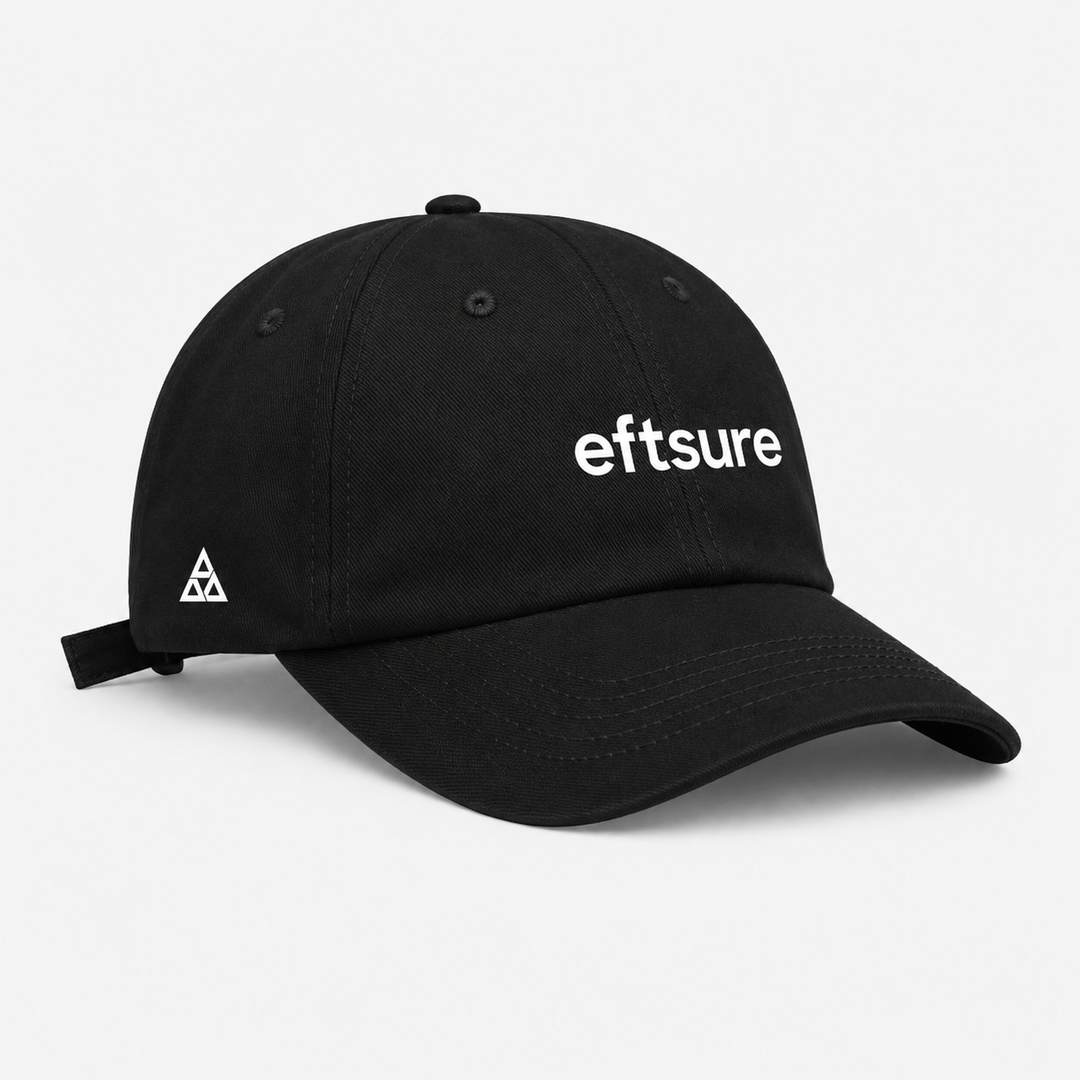 Eftsure ICON Carell Cotton Twill Cap - Black