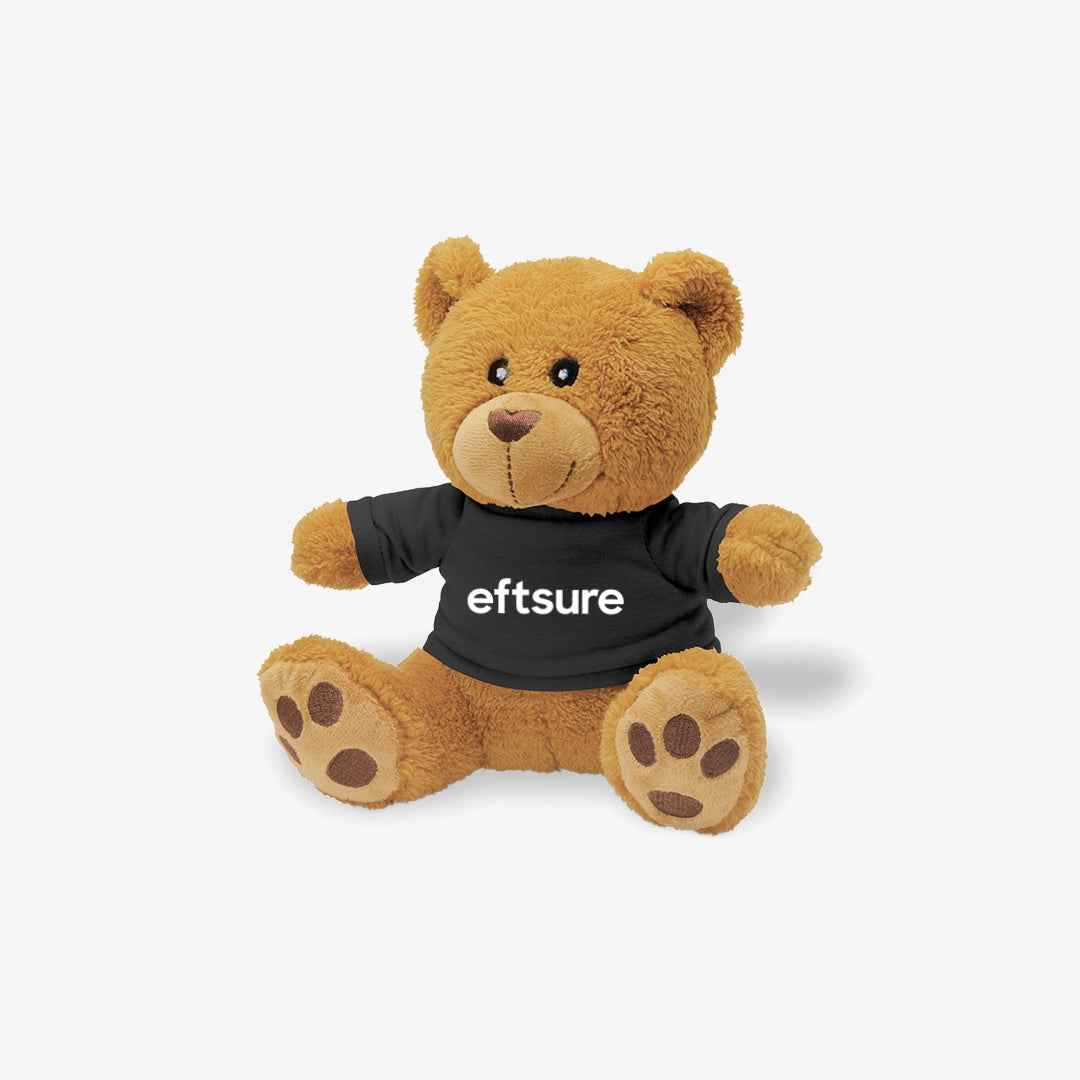 Eftsure Teddy Bear Plush Toy in Black -  Eftsure-Bear-Black-01