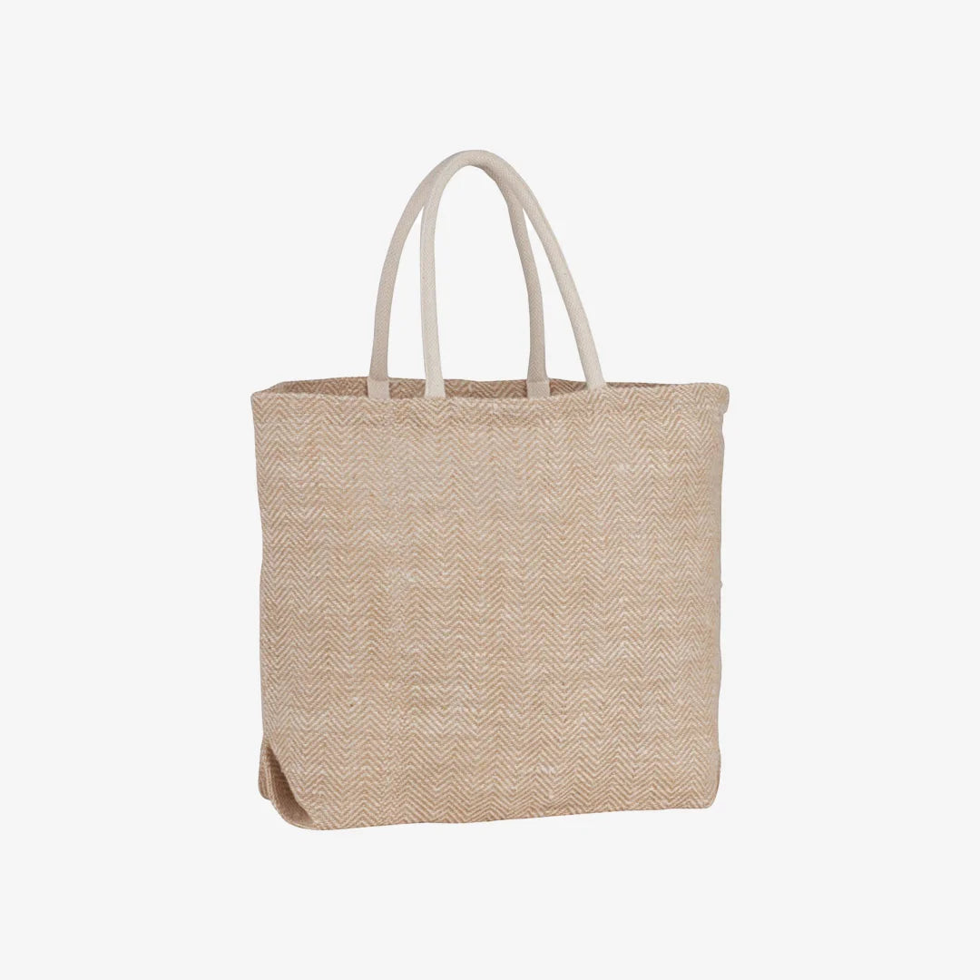 Herringbone Jute Tote - 5190