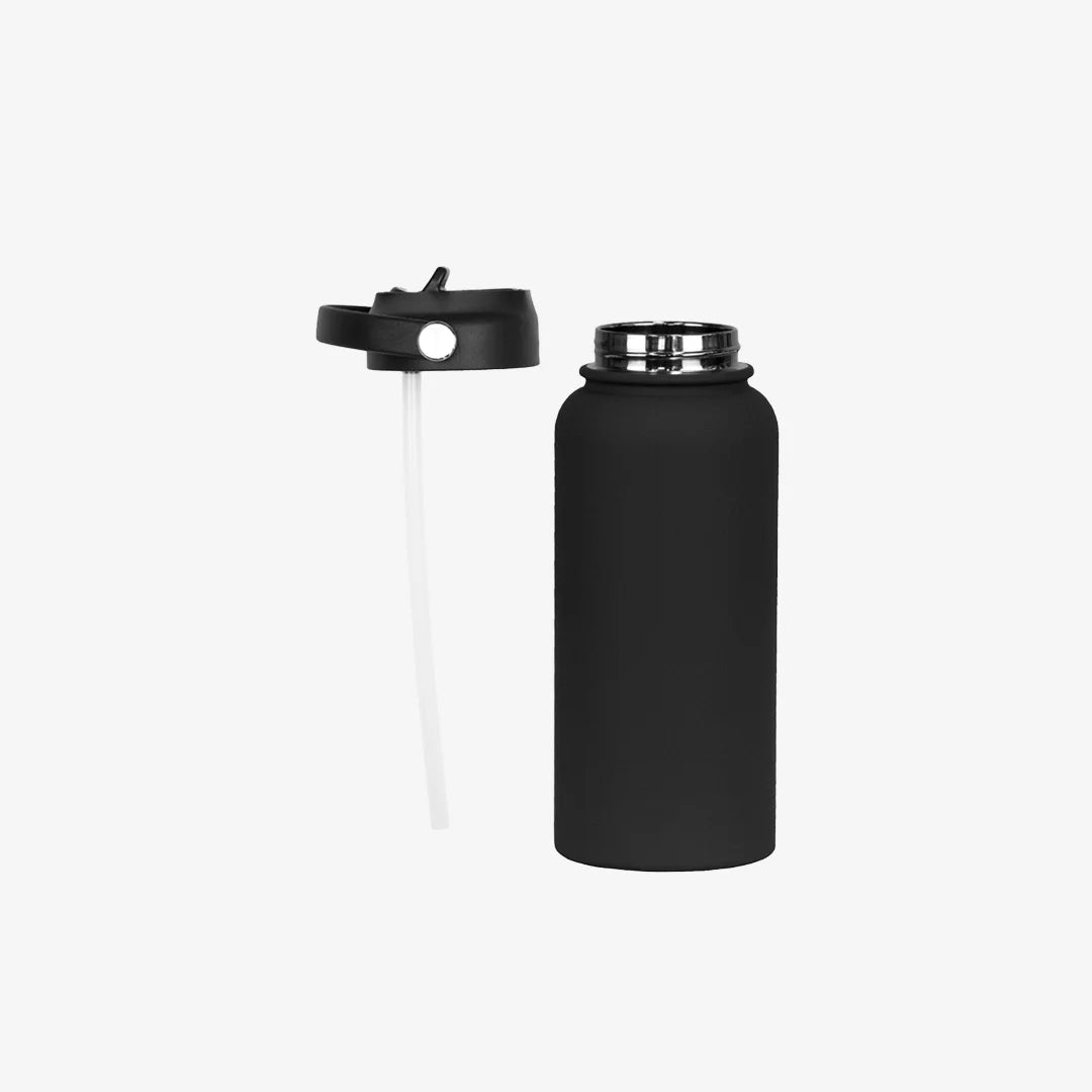Nottage Laredo 1L Rubber Coated Bottle in Black - 4108
