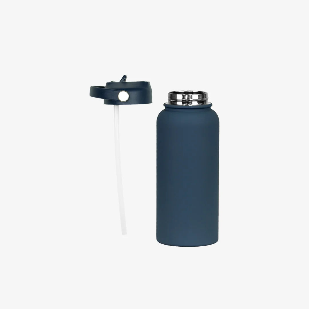 Nottage Laredo 1L Rubber Coated Bottle in Navy- 4108