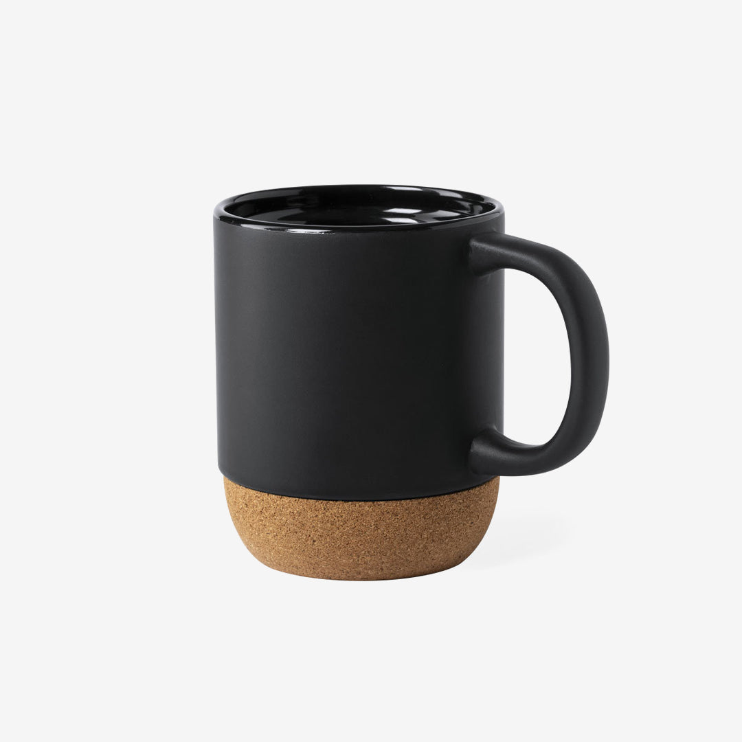 Logo Line Magnum Ceramic 350ml Cork Mug - Bulk custom coffee mugs