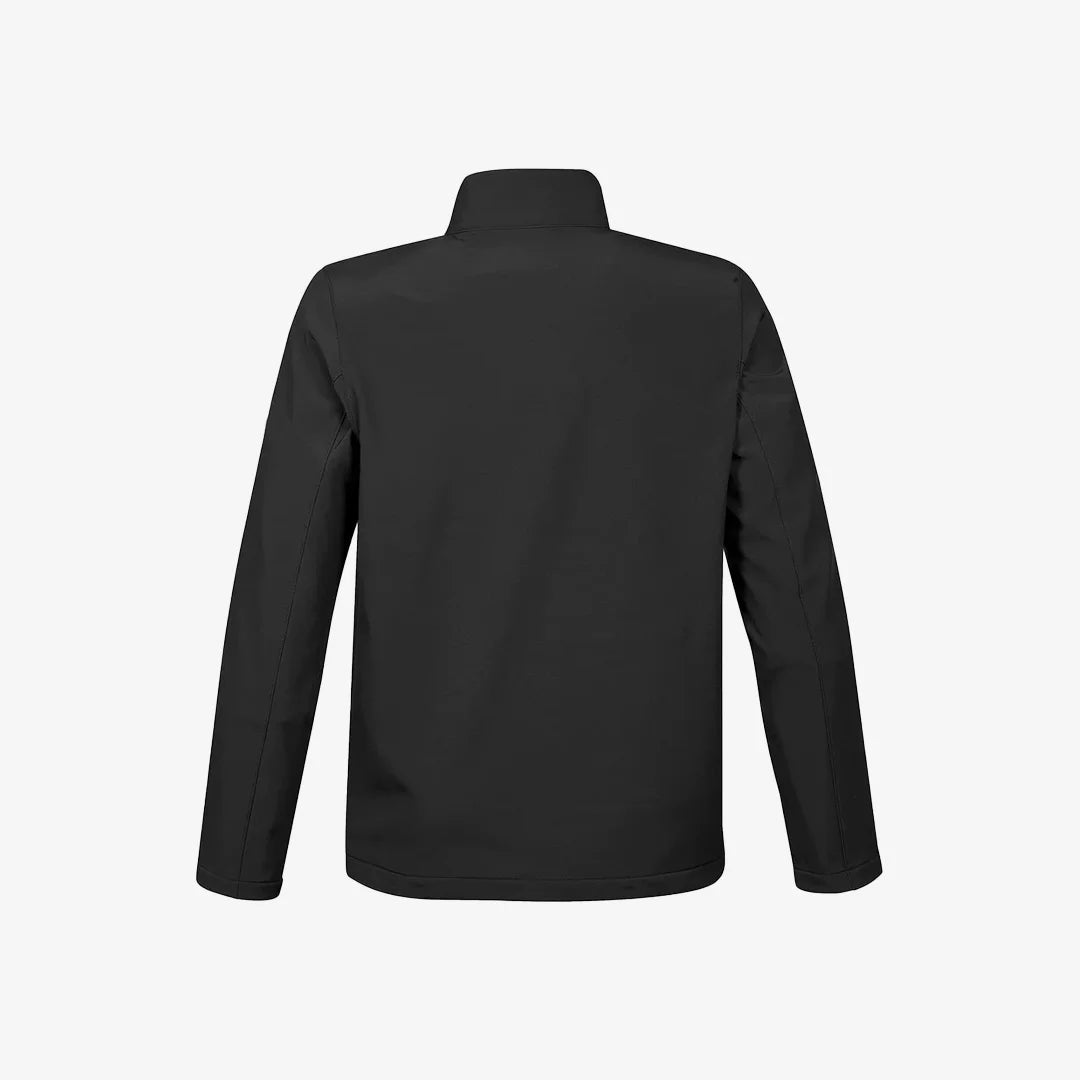 Massey Ferguson Stormtech Men's Orbiter Softshell Jacket in Black/Bright Red Back - KSB-1