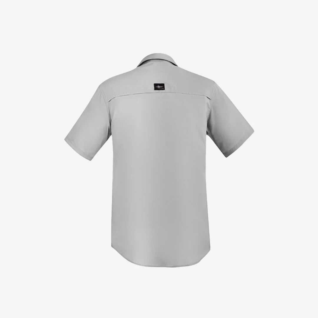 Syzmik Men's Outdoor Short Sleeve Shirt in Stone - ZW465