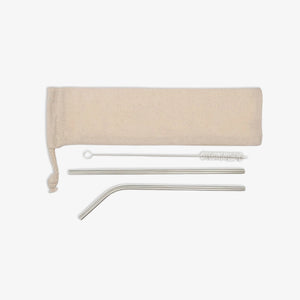 Lifestyle Photo of Logo Line Mojito Straw Set in Natural - LL8782