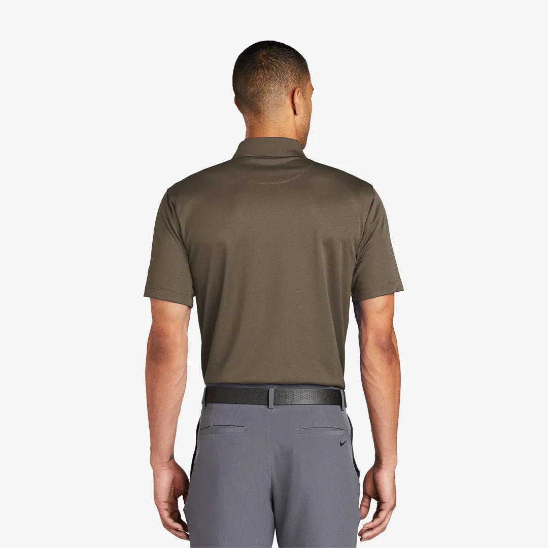 Man wearing Nike Tech Basic Dri-FIT Polo Back in Olive Khaki - 203690