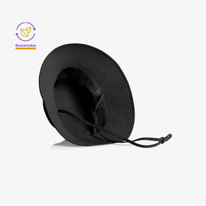 AS Colour Nylon Wide Brim Bucket Hat Inside in Black - 1174