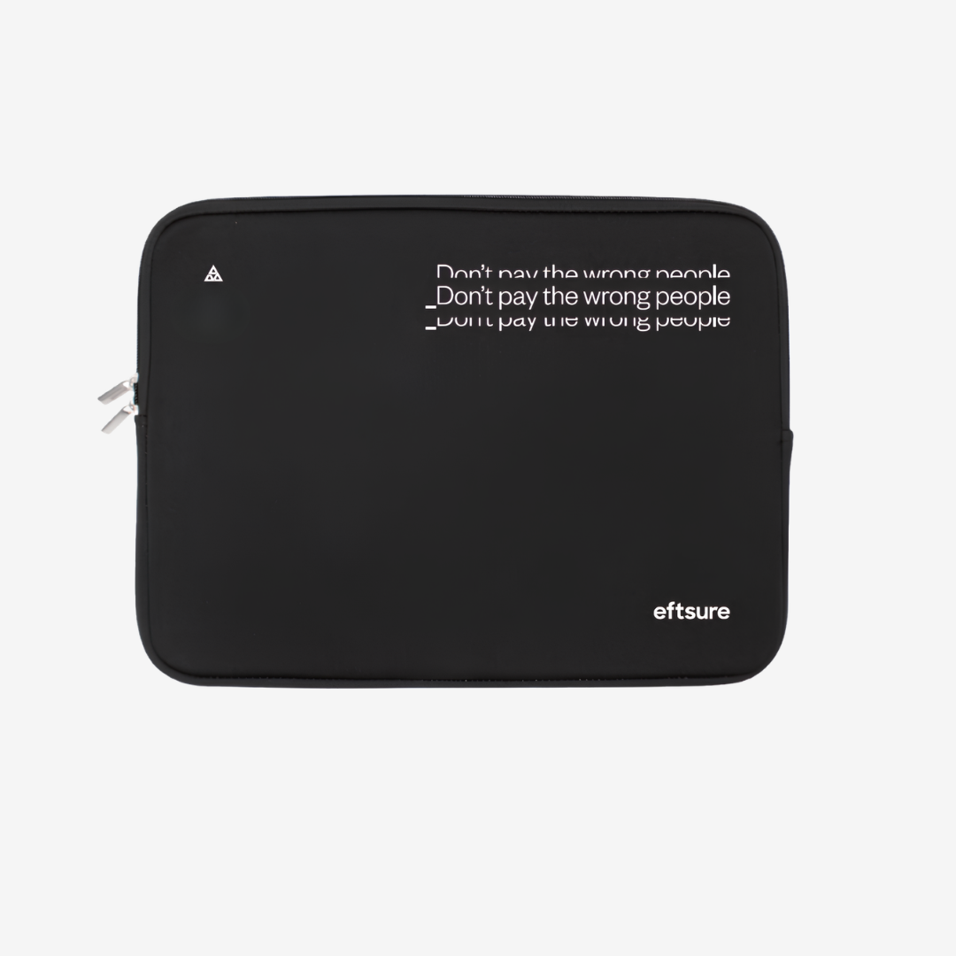 Eftsure ICON Hansel 14" Laptop Sleeve - Black