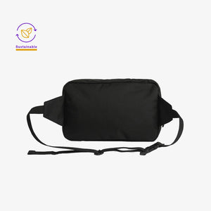 AS Colour Recycled Double Waist Bag in Black Back - 1025
