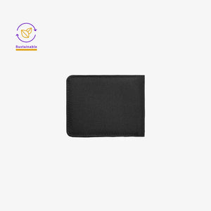 AS Colour Recycled Fold Wallet in Black Back - 1032