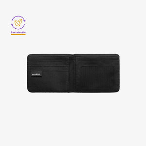 AS Colour Recycled Fold Wallet Front Open active in Black - 1032