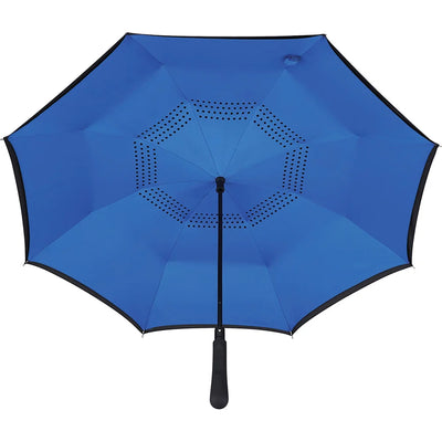 48" Auto Close Inversion Umbrella in Royal Blue - SB1007