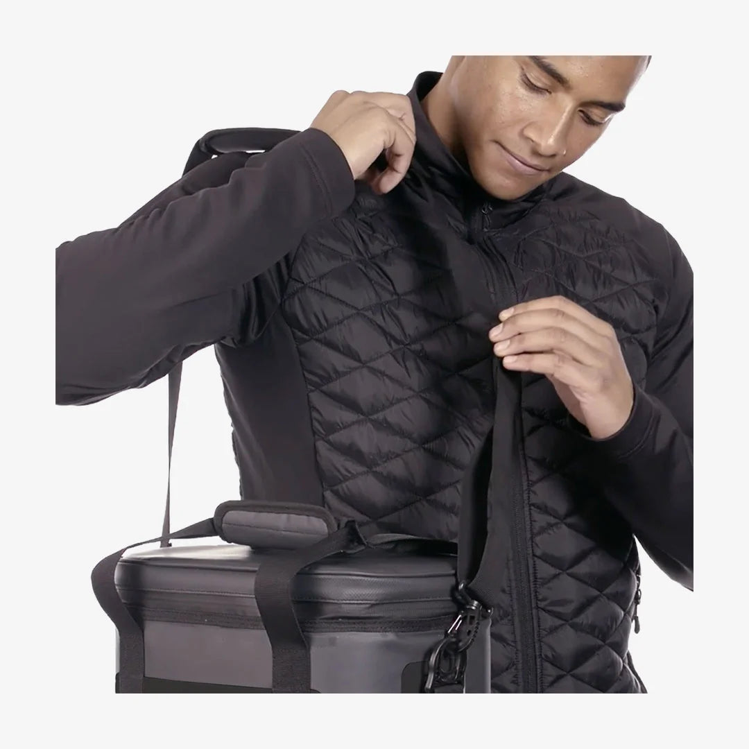 Legend Life Salt Spring Cooler Bag in Black/Dolphin as worn - CFR-2 