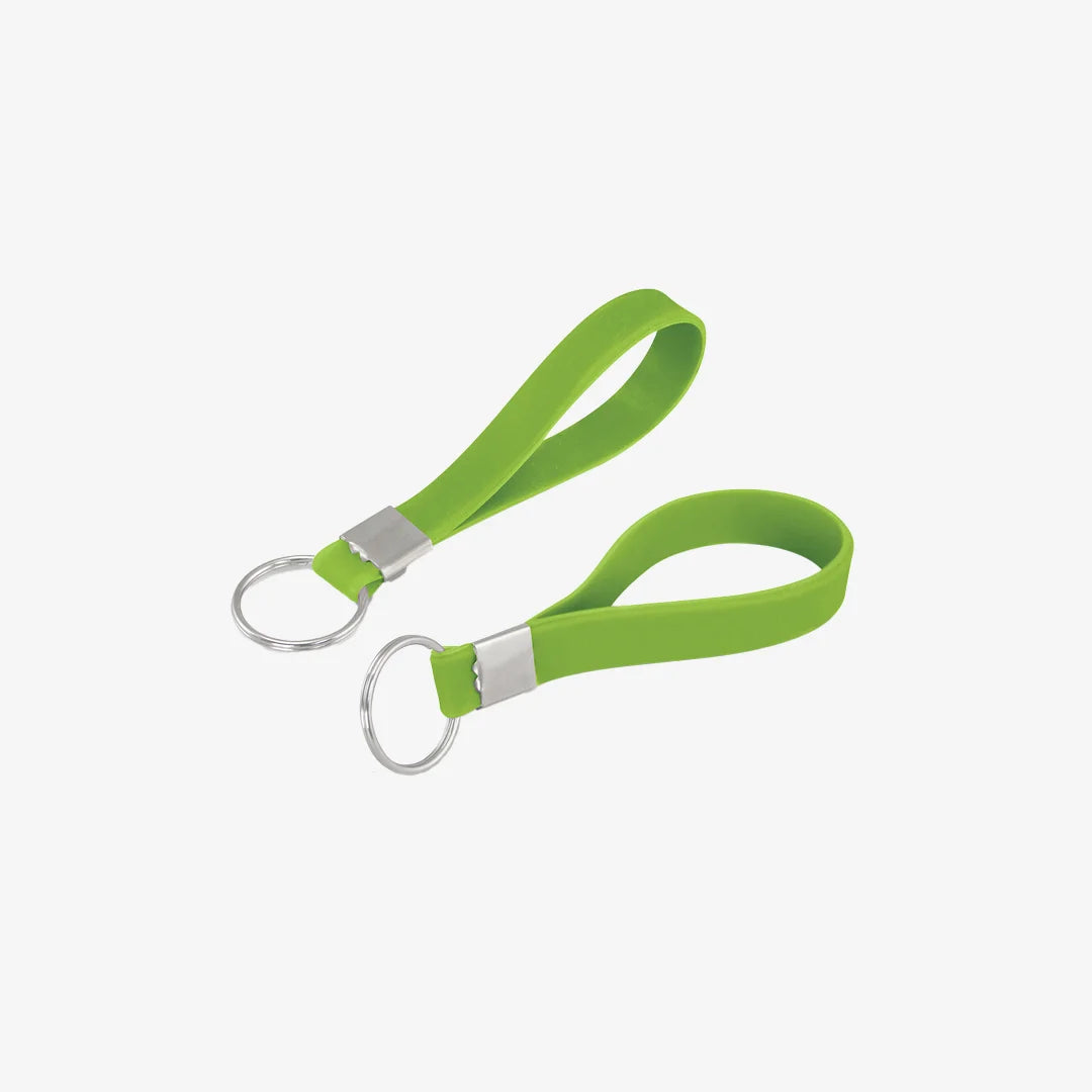 Trends Silicon Key Ring Details in Bright Green - 118532