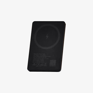 Back Panel of Nottage Slim Metal Magnetic Power Bank 5000 mAh in Black - 7894 | Mercha