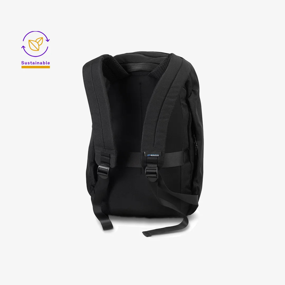 Trends SPICE Waste2Gear 20L Business Computer Backpack in Black Back - 26951
