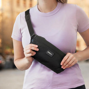 Lifestyle Photo of Trends SPICE Waste2Gear Sling Bag in Black - 126952