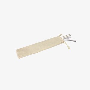 Lifestyle Photo of Trends Stainless Steel Straw Set in Natural - 116751