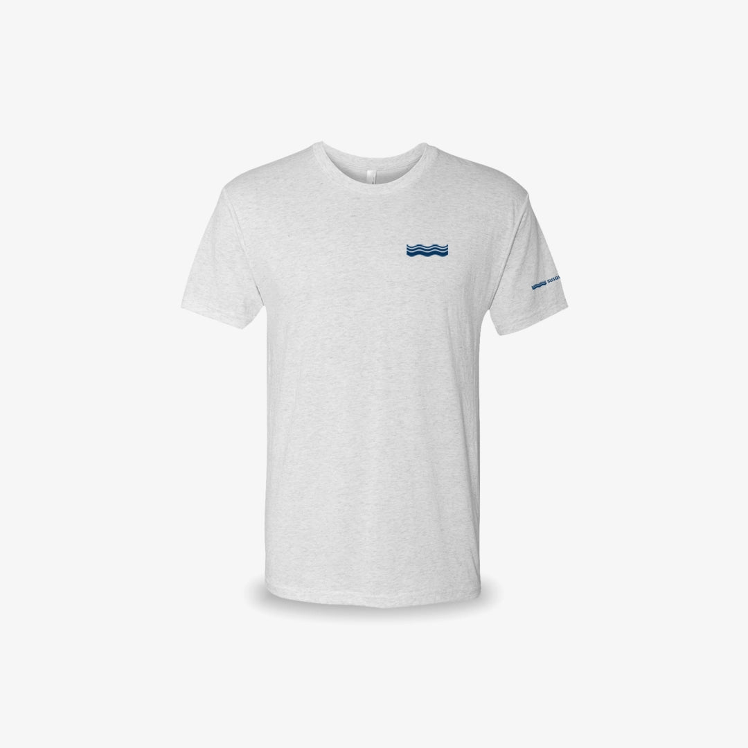 Susquehanna Next Level Men's Tri-Blend Crew Tee in Heather White - SIG-NL6010-HWH-3XL