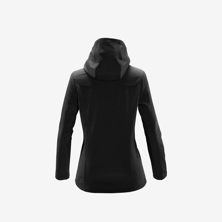 Susquehanna Stormtech Women's Orbiter Softshell Hoody in Black/Azure Blue - KSH-1W