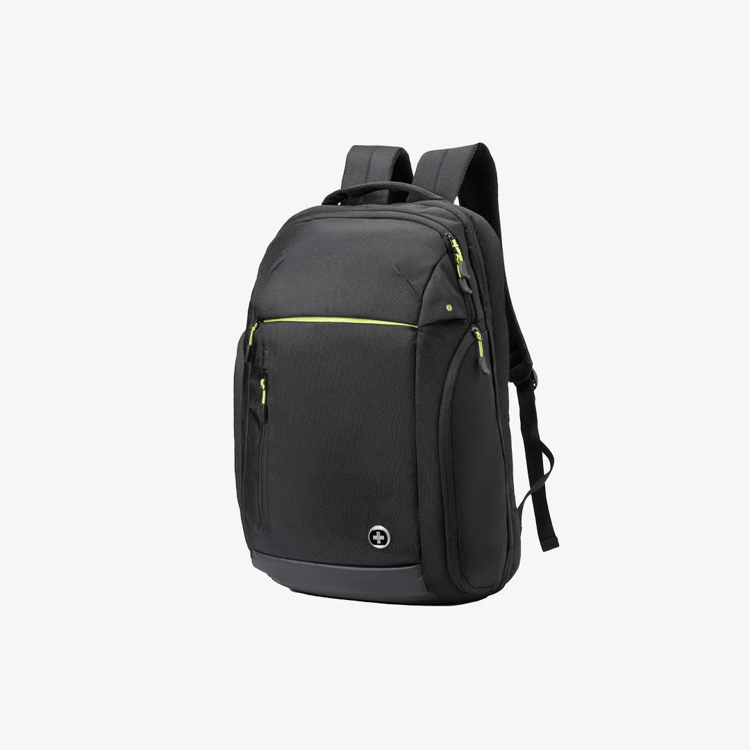 Swissdigital 32L Java Backpack Left Side in Black - SD805