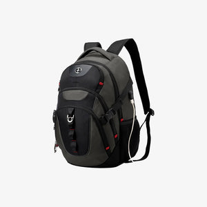 Swissdigital 22L Vector Backpack Left Side in Black/Grey - SD803