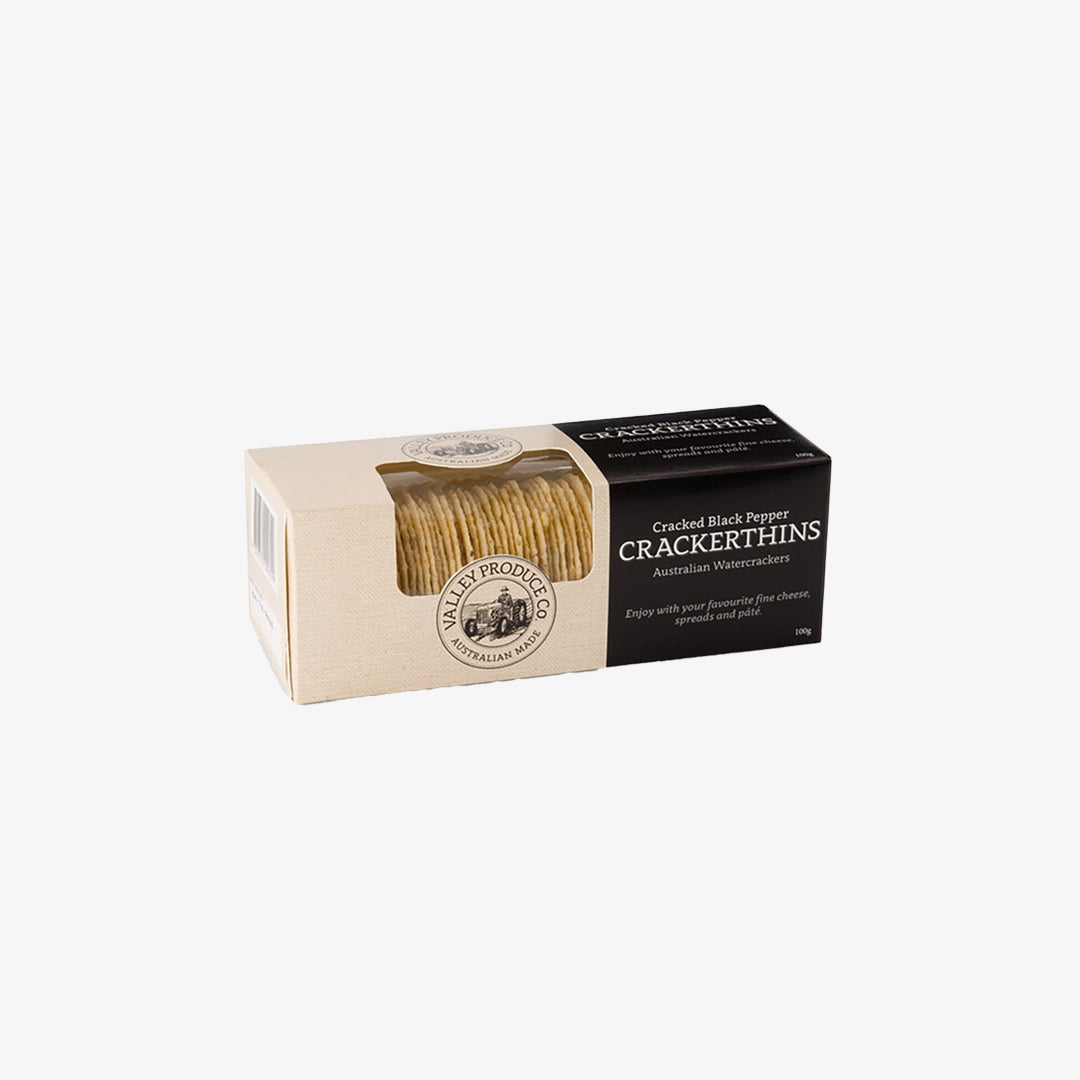 Company Branded Logo Line The Nibble Merch Cracked Black Pepper Crackerthins - LL8319