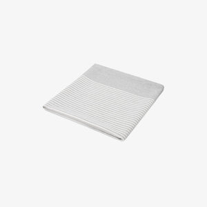 Company Branded Logo Line The Nibble Merch Nicola Springs Light Grey Pinstripe Tea Towel -  LL8319