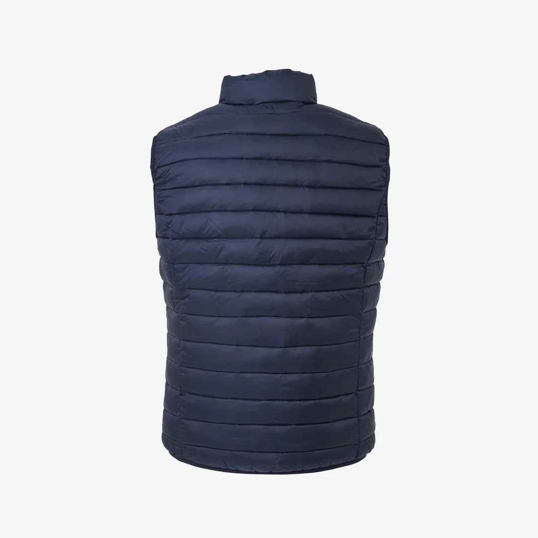 Massey Ferguson Puffer Vest in Navy Back - J808