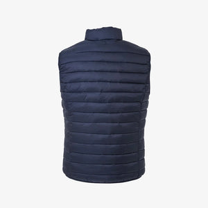 Massey Ferguson Puffer Vest in Navy Back - J808
