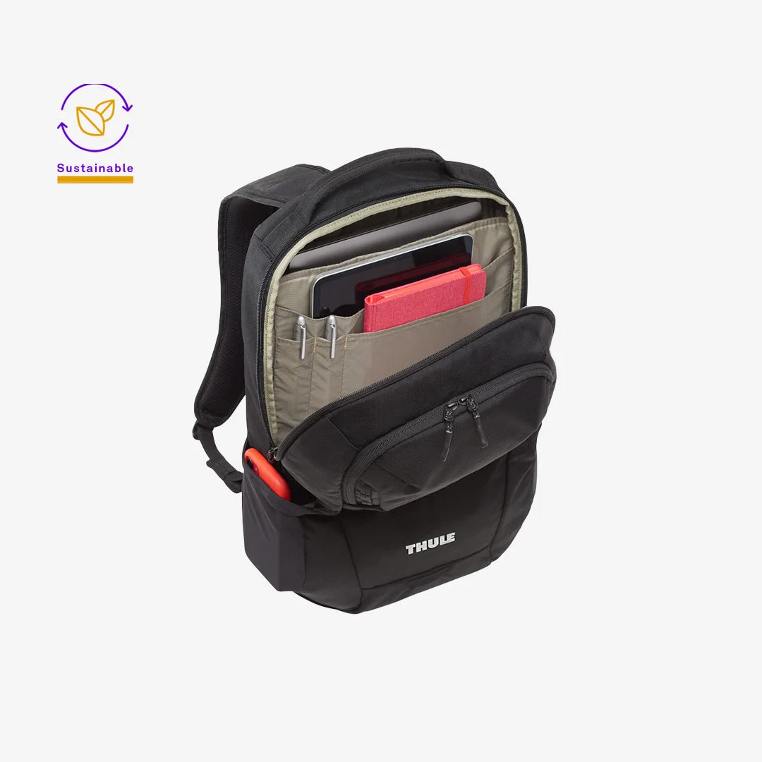 Nottage Thule Recycled Lumion 15" Computer Backpack 21L Big Pocket Inside in Black - TL1003