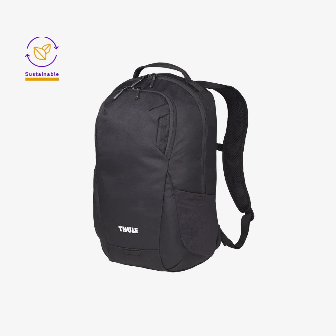 Nottage Thule Recycled Lumion 15" Computer Backpack 21L Left Side in Black - TL1003