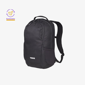Nottage Thule Recycled Lumion 15" Computer Backpack 21L Left Side in Black - TL1003