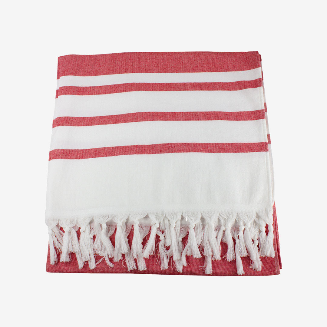 Shop Custom Nottage Trekk Turkish Beach Towel in Red - TK1039
