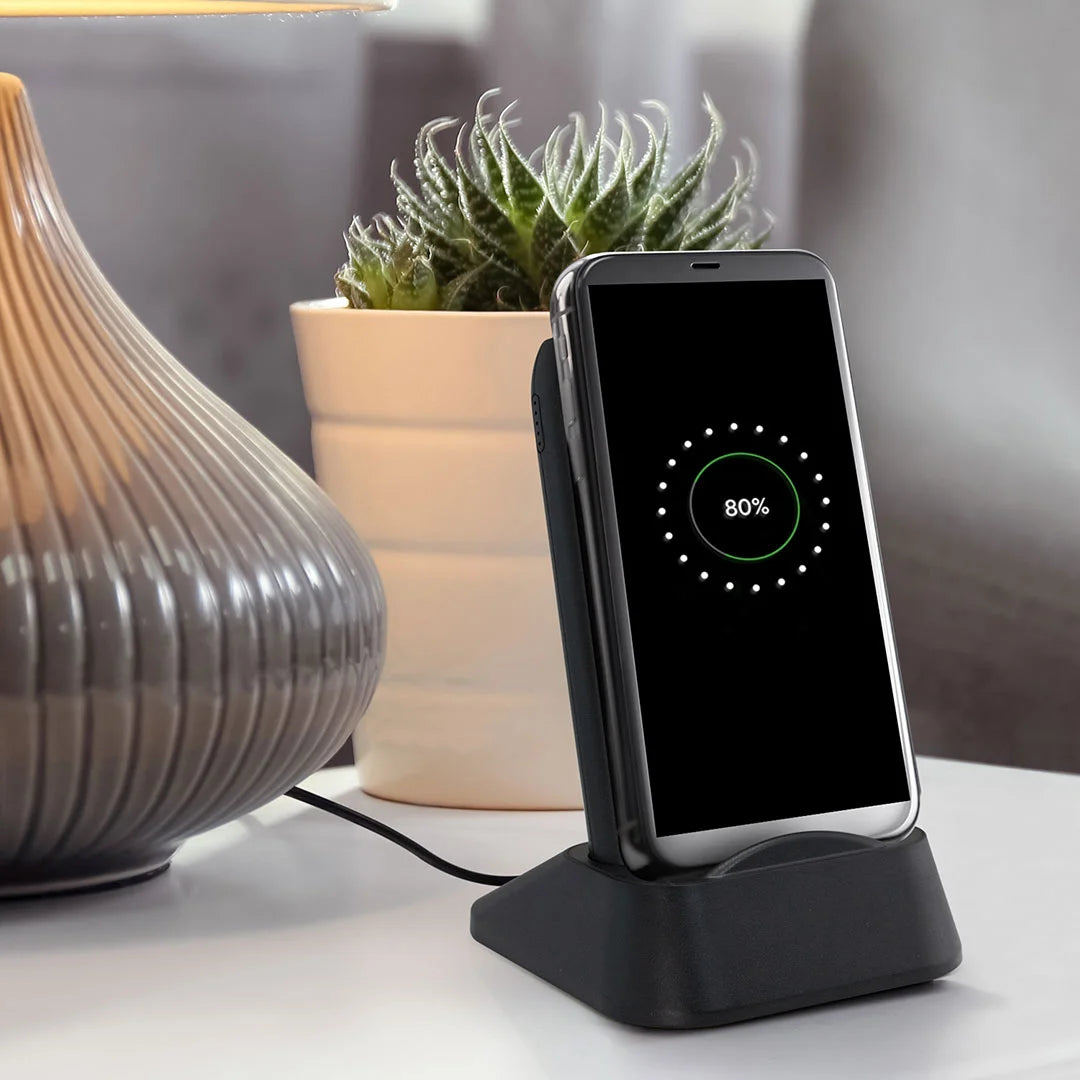 Charging Triode 10,000mAh Wireless Charging Station in Black - 200321 