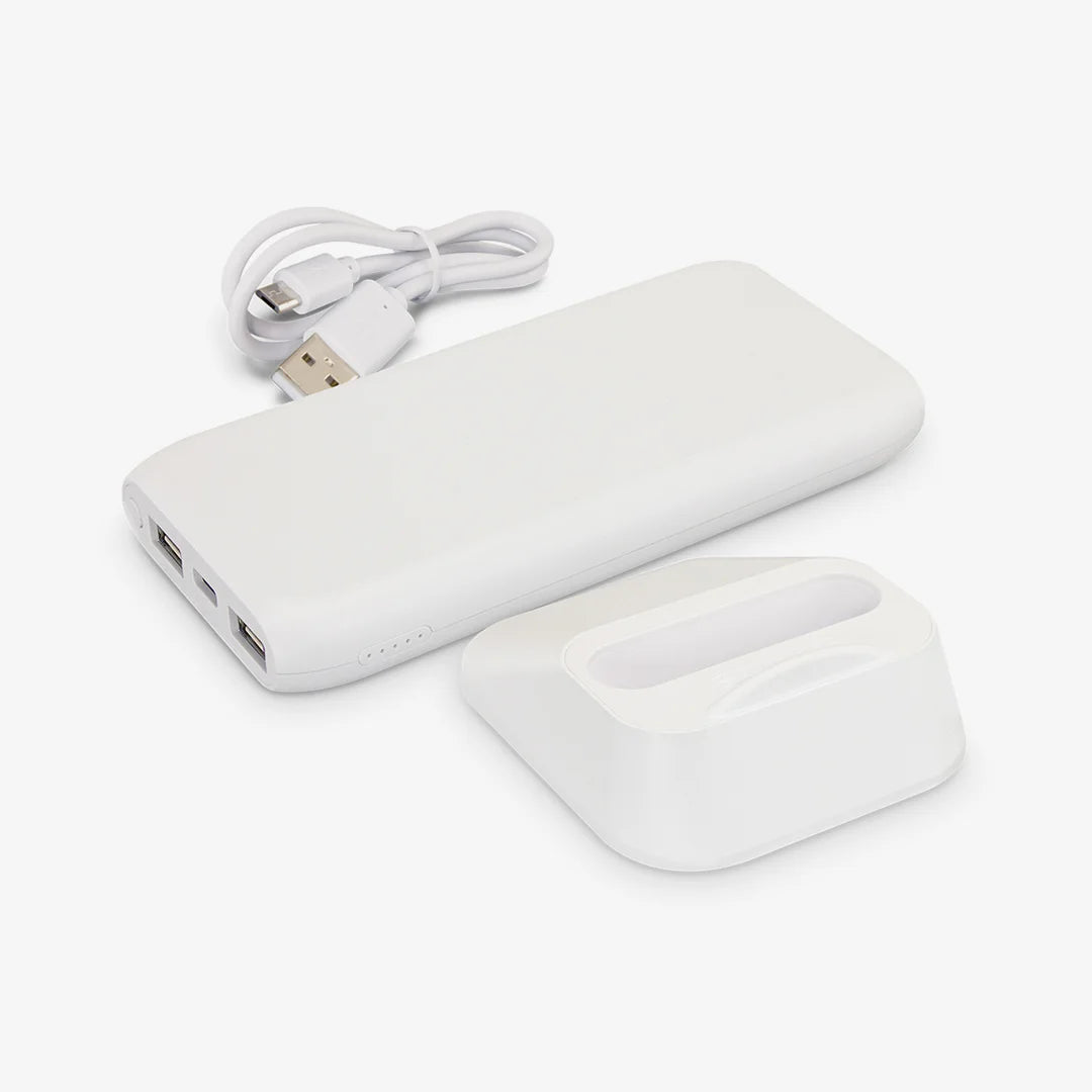 Triode 10,000mAh Wireless Charging Station in White - 200321 