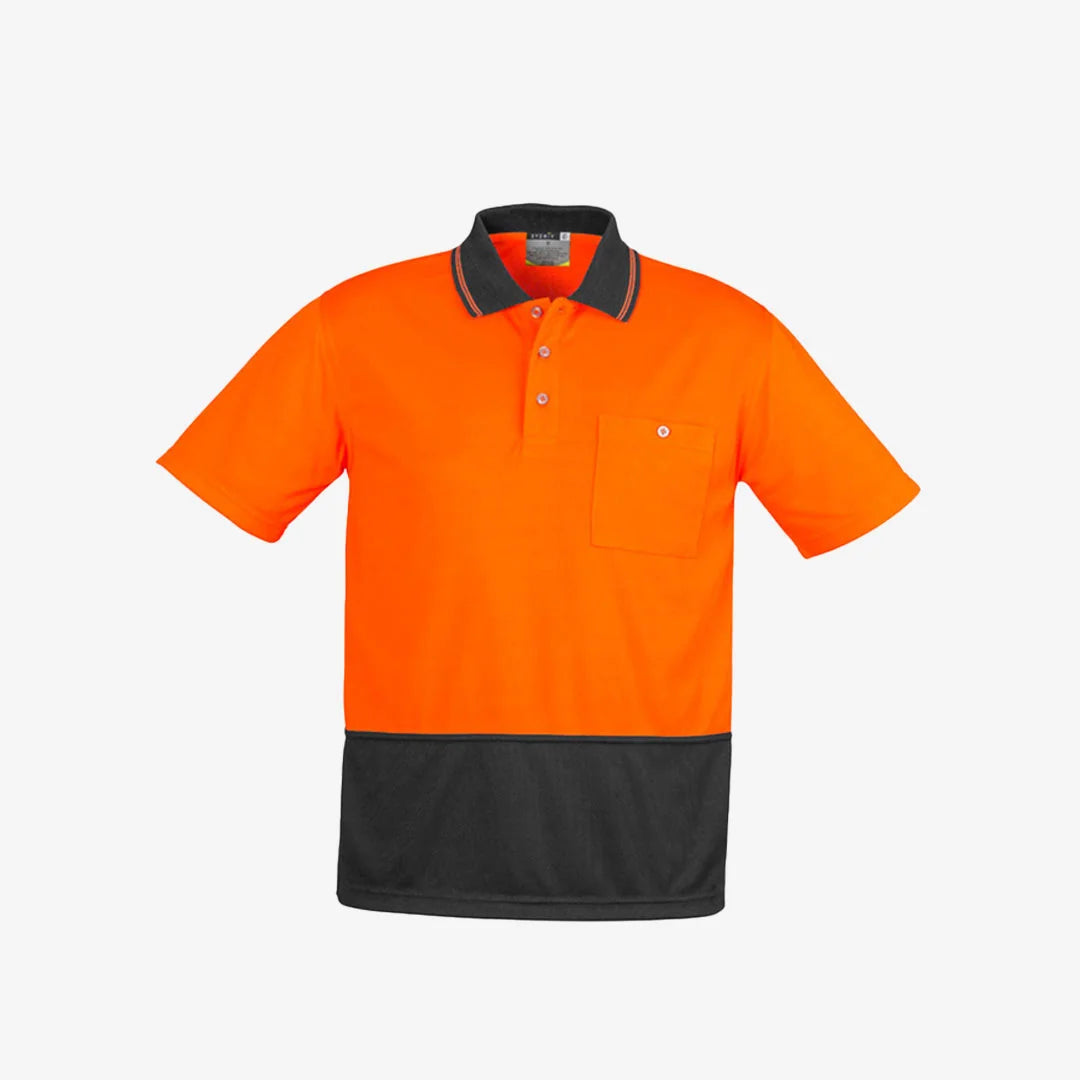 Syzmik Unisex HiVis Basic Short Sleeve Work Polo Syzmik Unisex HiVis Basic Short Sleeve Work Polo