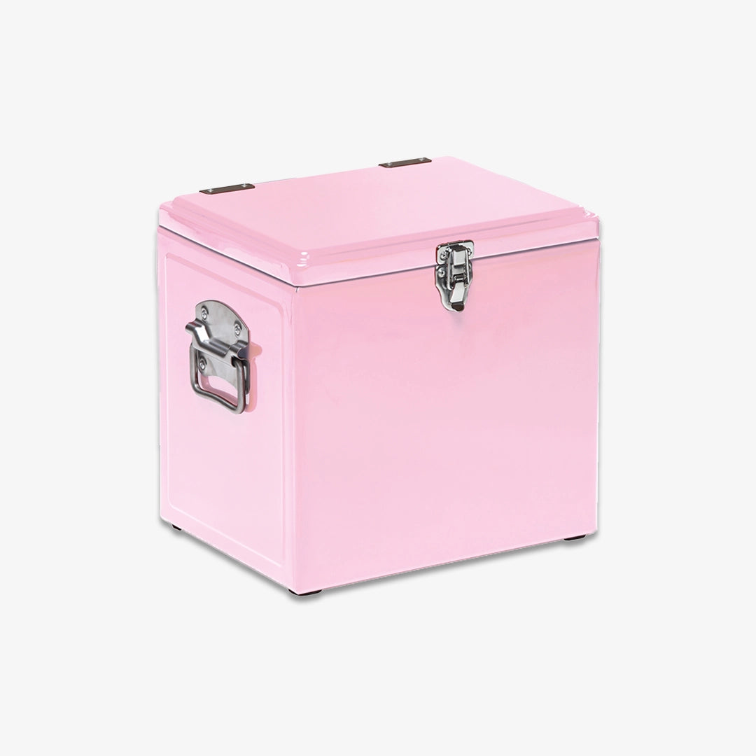 Gear for Life 15L Vintage Cooler Box in Pink Right - POVCB