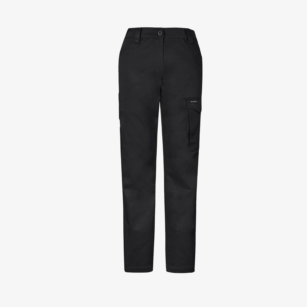 Syzmik Women's Essential Basic Stretch Cargo Pant in Black - ZP730 | Mercha